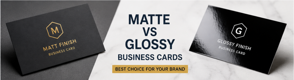 Matte vs Glossy Business Cards: Key Differences & Best Choice