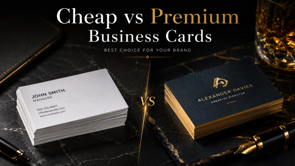 Cheap vs Premium Business Cards | Best Choice for Your Brand