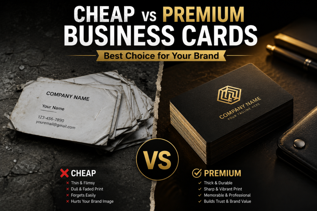 Cheap vs Premium Business Cards | Best Choice for Your Brand